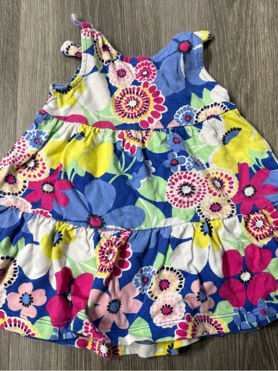 Gymboree Girls Lot of 3 dresses 6-12 mos Sleeveless/Cap Sleeve Spring - Picture 3 of 10